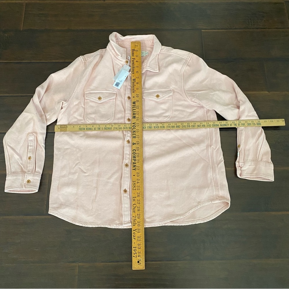Outerknown Light Pink Button Down Shirt - image 9
